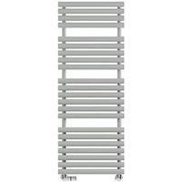 Terma Rolo Towel Designer Towel Rail 1360 x 520mm Grey / Silver 2629BTU (738HR)