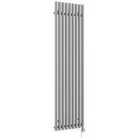 Terma Rolo Room Salt N Pepper Vertical Electric Designer Radiator, (W)480mm X (H)1800mm