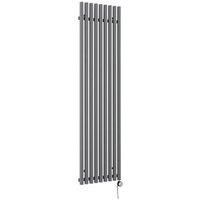 Terma Rolo Room E Modern Grey Electric Designer Radiator 1800 x 480mm