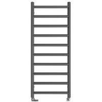 Terma Crystal Designer Towel Warmer 1200 x 500mm Grey / Silver 1365BTU (466HR)