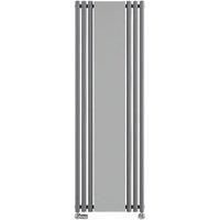 Terma Rolo Modern Grey Designer Radiator with Mirror 1800 x 590mm