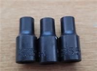Lot of 3x Halfords Advanced 5.5mm 6pt Sockets 1/4" Drive Metric (Cr-V)