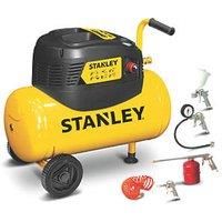 Stanley 8216035SCR011 24Ltr Electric Compressor With 5 Piece Accessory Kit 240V
