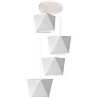 Adamant Cluster Pendant Ceiling Light White 50cm