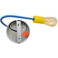 Oxford Wall Lamp Blue Yellow 25cm