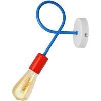 Oxford Wall Lamp Blue Red 25cm