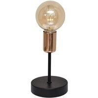Helam Tube Table Lamp Black 12cm