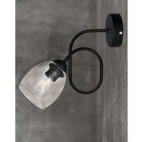 Helam Marietta Table Lamp Black, Transparent 22cm