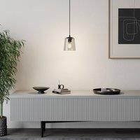 HELAM Lucea hanging light 1-bulb, smoky glass