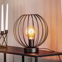 HELAM Cumera table lamp, cage lampshade, 30 cm