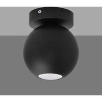 Euluna Midnight downlight all in black 1-bulb rigid