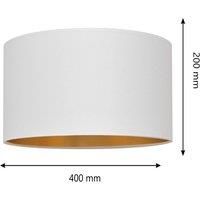 Alba lampshade, 40 cm, E27, white/silver