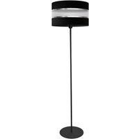 Helen Floor Lamp With Shade Black Silver 35cm