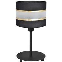 HELAM Helen table lamp fabric lampshade, black and gold