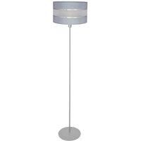 Helen Floor Lamp With Shade Grey Silver 35cm
