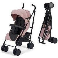 Kinderkraft Siesta Lightweight Stroller for Toddlers, Pushchair up to 22 kg, Compact Folding, Fully Reclining, Lie-Flat Position from Birth, Rain Cover, Pink