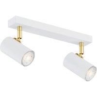 Euluna Lund downlight in white, 2-bulb