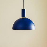 Argon Selma hanging light, one-bulb, blue 28 cm
