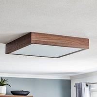 Troms ceiling light, 50x50 cm, walnut