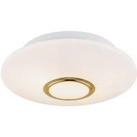 Argon Cyril ceiling light made of glass, white and brass