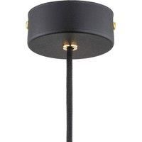 Oaza pendant light, 1-bulb, smoky grey/black