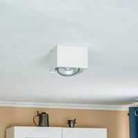 Euluna Ronda ceiling spotlight, one-bulb, white