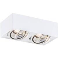 Argon Ronda ceiling spotlight, two-bulb, white