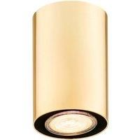 Argon Tesa ceiling spotlight, brass, height 11 cm