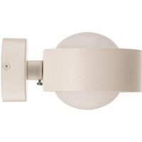 Argon Mado wall light, steel, white, one-bulb