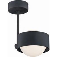 Mado ceiling light, steel, black, one-bulb