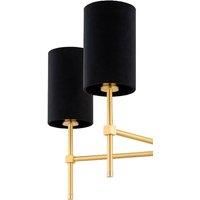 Argon Chandelier Azzi textile shade 5-bulb black