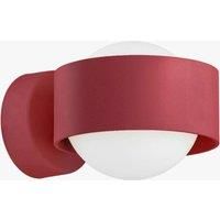 Argon Mado wall light made of glass and steel, red