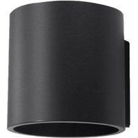 NEW Round WALL LAMP ORBIS 1 Aluminium BLACK G9 LED SOLLUX LIGHTING Living room