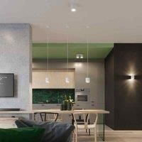 SOLLUX lighting New SOLLUX ORBIS 2 SL.0056 White Kitchen and Living Room Round Modern Ceiling Loft 1 Bulb LED Gu-10 Lights-at Amazon for The Lowest Price, Aluminium, GU10, Black