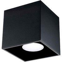 Ceiling Lamp QUAD 1 Black Square Shape Modern Loft Design LED GU10