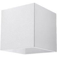 Wall lamp LED Quad SL.0059 SOLLUX Modern Lighting Sconce White G9 1-Light Aluminium Square for The Kitchen and The Bedroom