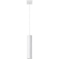 Pendant lamp LAGOS 1 White Round Tube Shape Modern Loft Design LED GU10
