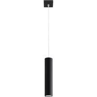 Pendant lamp LAGOS 1 Black Round Tube Shape Modern Loft Design LED GU10