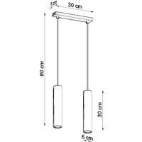 Sollux Pendant Lamp Lagos 2 Black, Black