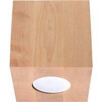 NEW Indoor Plafond QUAD Natural Wood GU10 LED SOLLUX LIGHTING Square Down Rustic