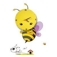 Milagro Childrens Lamp Bee LED Clock 0 6W LED