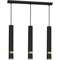 Milagro Pendant Lamp Joker Black/Gold 3 x GU10