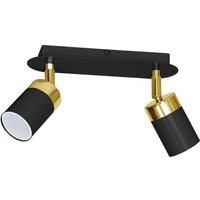 Milagro Ceiling Lamp Joker Black/Gold 2 x GU10