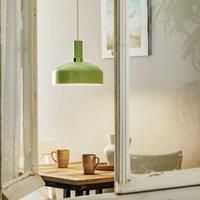 Euluna Malmo hanging lamp with mint green lampshade