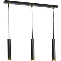 Milagro Pendant Lamp Dani Black Gold 3 x GU10