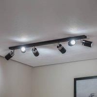 Milagro Ceiling Lamp Joker Black 6 x GU10