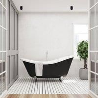 Euluna Birna ceiling spotlight, round black