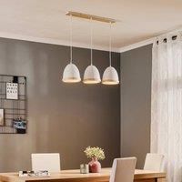 Eko-Light Studio hanging lamp wooden decoration 3-bulb white