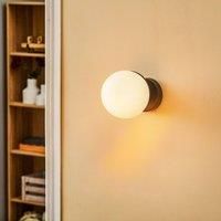 Euluna Sfera wall light 1-bulb glass/black