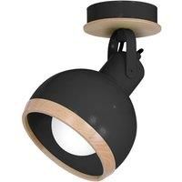 Milagro Wall Lamp Oval Black 1XE27